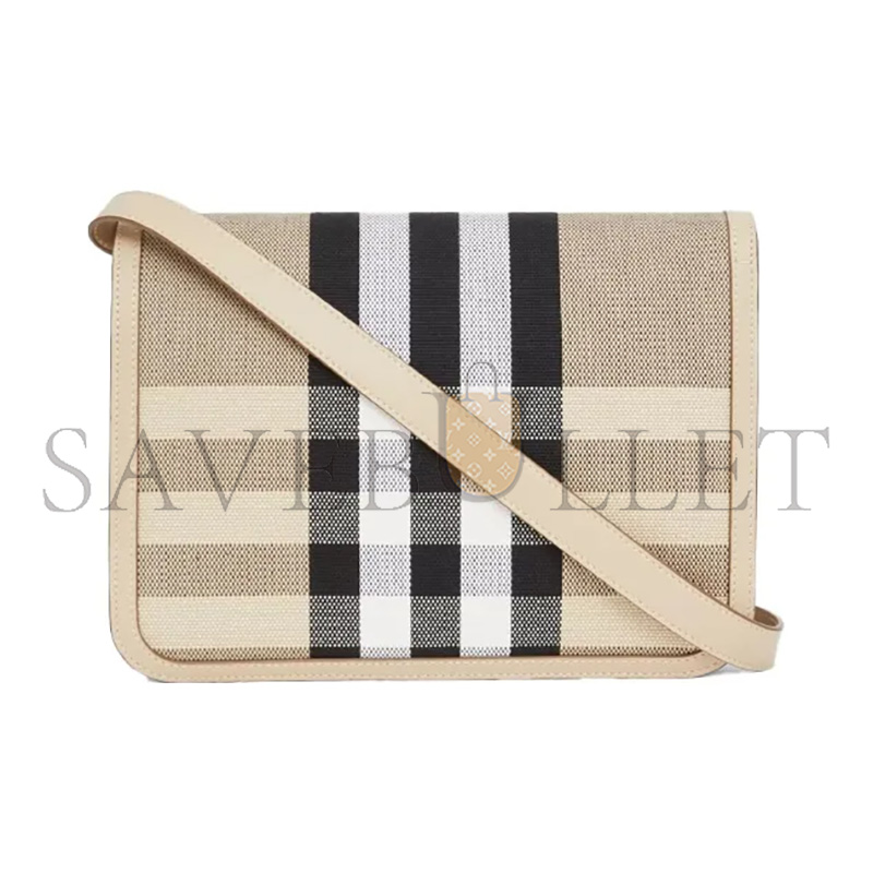 BURBERRY PLAID CROSSBODY BAG 80398571 (25.5*18.5*6.5cm)